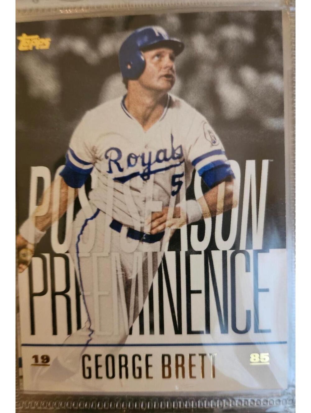 GEORGE BRETT 2018 Topps Postseason Preeminence Insert #PO-6.  ROYALS